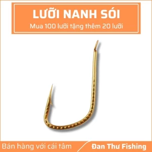 Lưỡi Nanh Sói Vẩy Rồng Câu Rô Chép - Lưỡi có ngạnh - Dáng vênh, nhẹ khoẻ, bén - Đan Thư Fishing