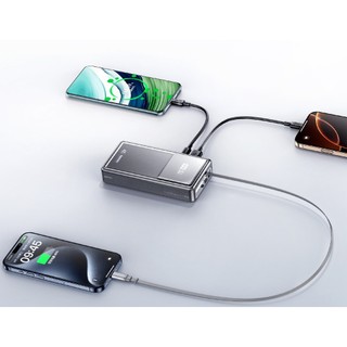 Pin Dự Phòng Remax FCP-30 20.000mAh Cổng TypeC và Cáp TypeC In/Out 45W, USB-A Out 22.5W, Màn hình hiển thị thông số