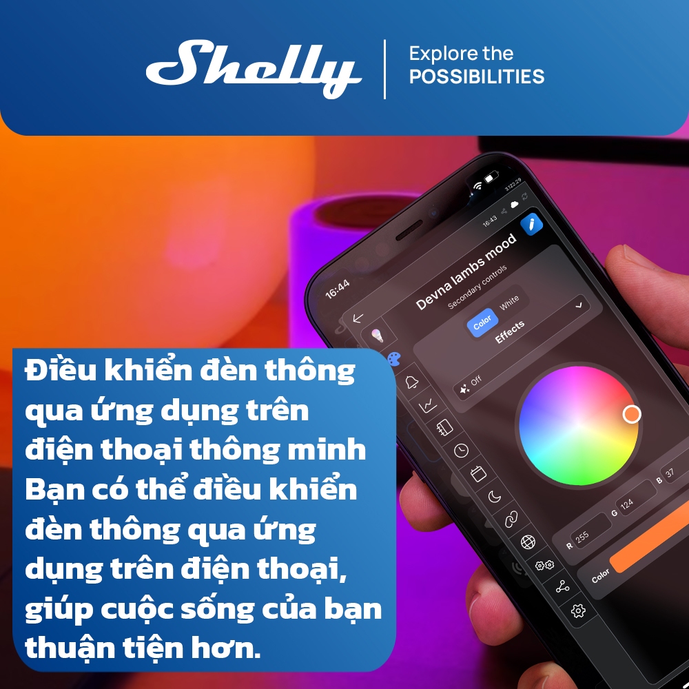 Shelly Dimmer 2 Bộ điều chỉnh độ sáng WiFi thông minh  Không cần dây trung tính, Hệ thống tự động hóa gia đình
