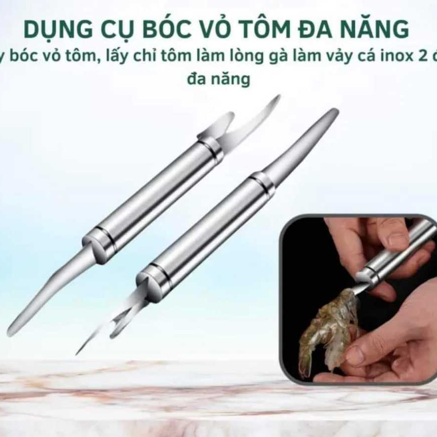DỤNG CỤ LỘT VỎ, LẤY CHỈ TÔM, LÀM LÒNG GÀ, ĐÁNH VẢY CÁ ĐA NĂNG TIỆN DỤNG