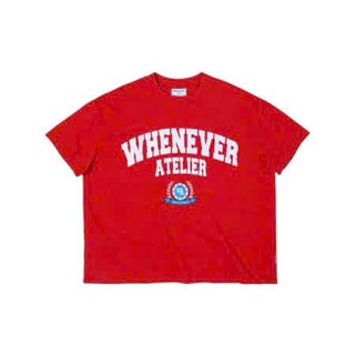 Áo Phông He Nam Nữ Cổ Tròn Đẹp In Họa Tiết Whenever Logo Atelier Siêu Đẹp Trẻ Trung, Chất Vải Cotton Khô Siêu Thoáng Mát