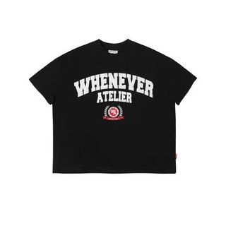 Áo Phông He Nam Nữ Cổ Tròn Đẹp In Họa Tiết Whenever Logo Atelier Siêu Đẹp Trẻ Trung, Chất Vải Cotton Khô Siêu Thoáng Mát