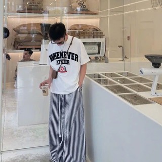 Áo Phông He Nam Nữ Cổ Tròn Đẹp In Họa Tiết Whenever Logo Atelier Siêu Đẹp Trẻ Trung, Chất Vải Cotton Khô Siêu Thoáng Mát
