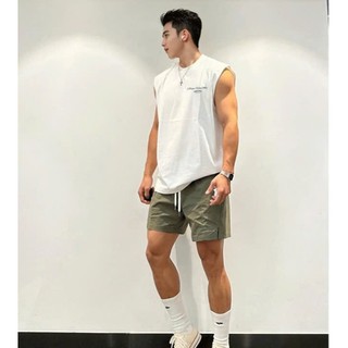 Áo Ba Lỗ Hè Nam Nữ Cổ Tròn Đẹp Phối Chữ Hai Mặt AXG Xanh Dương Cá Tính Chất Liệu Cotton Thoáng Mát Mền Mịn