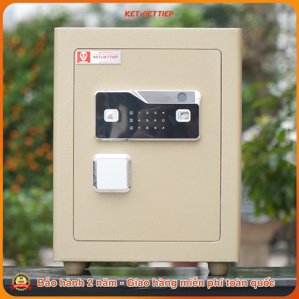Két Sắt Việt Tiệp Siêu Cường Khóa Vân Tay Điện Tử SC34VTĐT 50KG Bảo Mật Cao Cấp (Freeship Toàn Quốc)