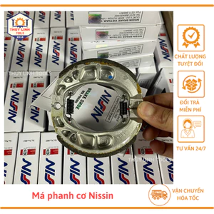 Bố thắng, má phanh cơ xe số Dream, wa, funeo, xe ga ABL, Vision... hãng Nissin THÙY LINH TOOLS