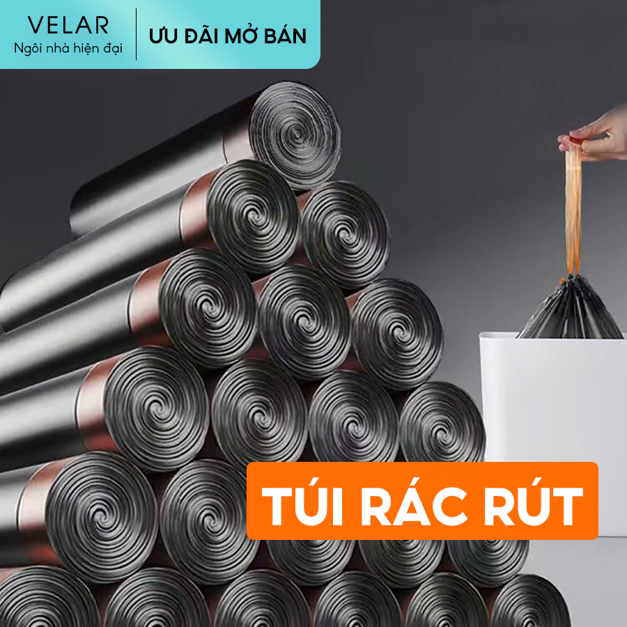 Túi đựng rác rút dây chất liệu cao cấp đóng gói nhanh và tiện lợi không ...