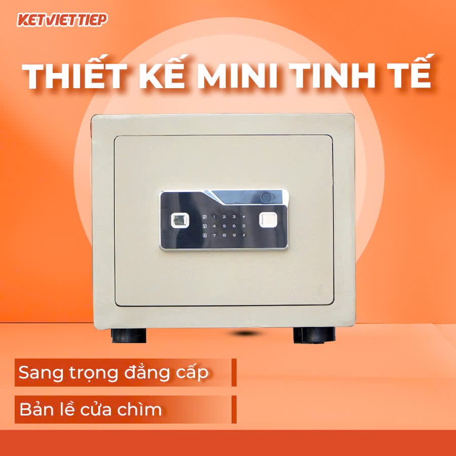 Két sắt mini Việt Tiệp KVT26VT Chống Cháy Khóa Vân Tay Điện Tử Miễn Phí Vận Chuyển Toàn Quốc