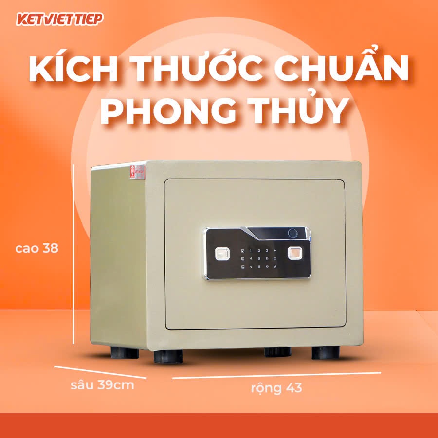 Két sắt mini Việt Tiệp KVT26VT Chống Cháy Khóa Vân Tay Điện Tử Miễn Phí Vận Chuyển Toàn Quốc