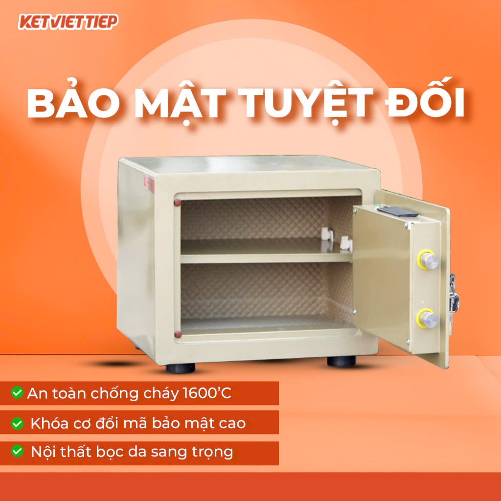 Két sắt mini Việt Tiệp KVT26VT Chống Cháy Khóa Vân Tay Điện Tử Miễn Phí Vận Chuyển Toàn Quốc