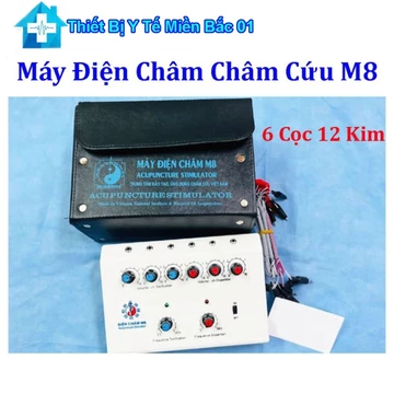 Máy Điện Châm Châm Cứu 6 Giắc 12 Kim M8 Viện Châm Cứu Trung Ương