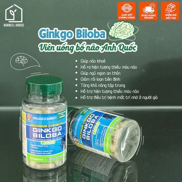 Viên uống bổ não [Ginkgo Biloba] - tăng tuần hoàn máu não, trí nhớ tốt, tăng tập trung và nhận thức