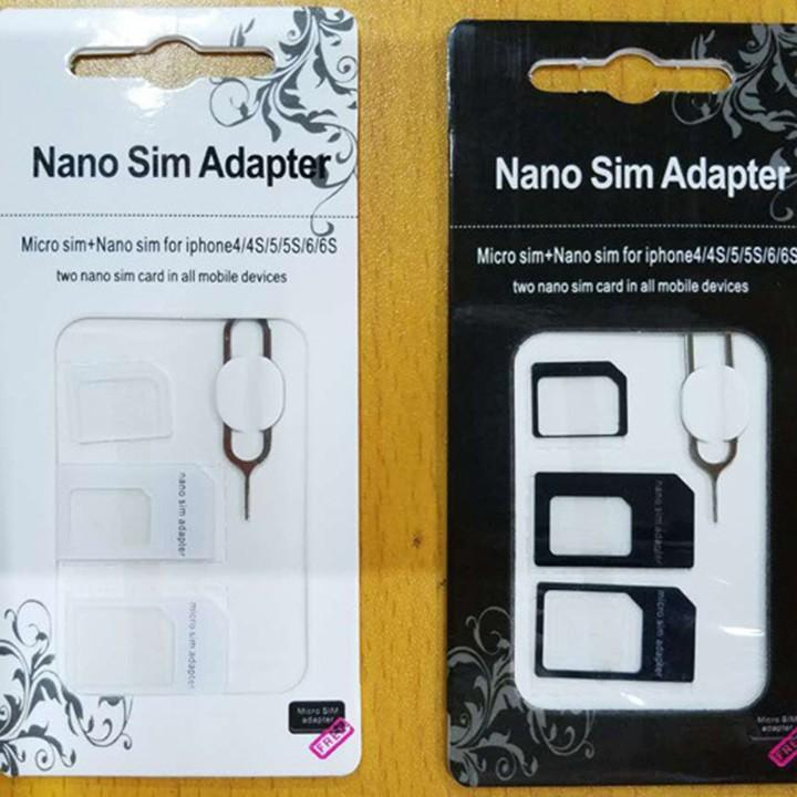 Bộ Khay đựng Sim, Chuyển đổi Khay Sim kèm Que chọc sim, Bộ khay sim đa năng