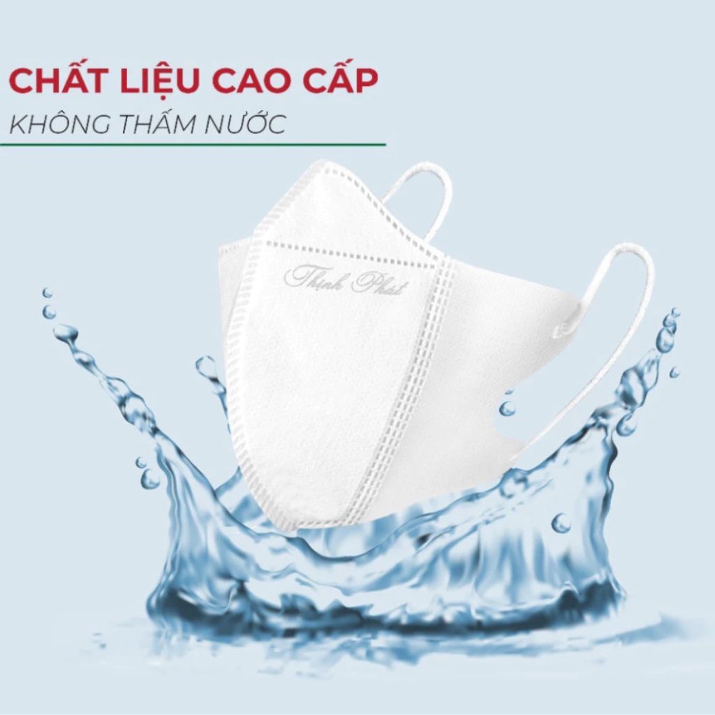 100 chiếc khẩu trang y tế 5D Thịnh Phát 3 lớp kháng khuẩn kháng giọt bắn chống tia UV