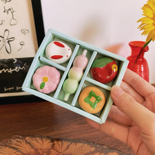 [Ảnh Thật] Gác Đũa Tượng Cute Mộc Decor Trang Trí Mini - Gốm Nhật 2hand