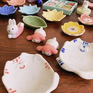 [Ảnh Thật] Gác Đũa Tượng Cute Mộc Decor Trang Trí Mini - Gốm Nhật 2hand