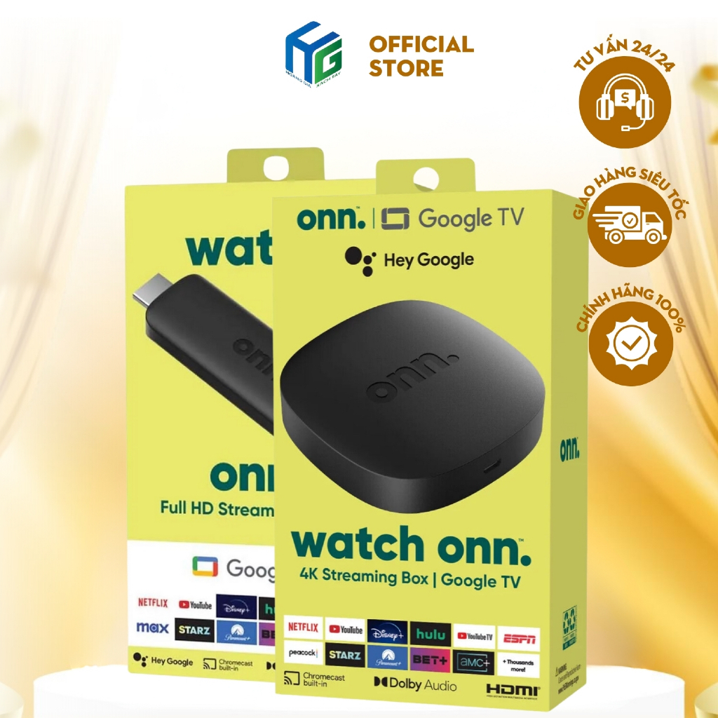 [ HOẢ TỐC ] Android Box hàng Mỹ Onn Google TV Box / Onn Stick 4K hỗ trợ ...
