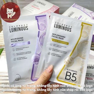 [COLORKEY] (Miếng Lẻ) Mặt Nạ Giấy COLORKEY Luminous B5 Facial Mask, Hỗ Trợ Cấp Ẩm Phục Hồi Da, 25ml