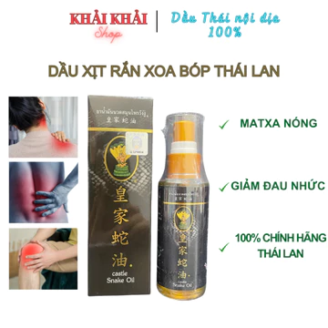 Dầu Xịt Rắn Thái Lan Castle Snake Oil - Hỗ trợ Giảm Đau Nhức Xương Khớp, Dầu xoa bóp giảm đau dạng xịt