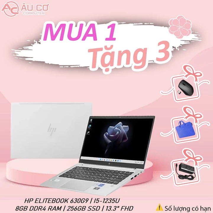 [Sale Sốc] Máy tính xách tay HP ELITEBOOK 630G9 | Chip I5-1235U | 8GB RAM DDR4 | 256GB SSD - Đã SD