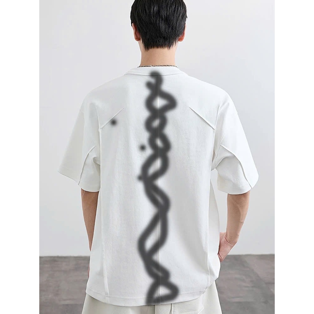 Áo thun Stee Cổ tròn Style ROLLING ICVCVNI Unisex Menwear Cotton