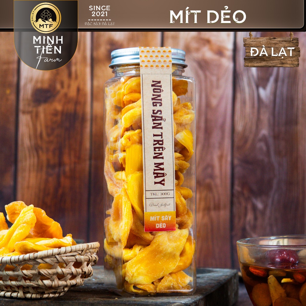 Mít sấy dẻo không đường chuẩn organic - Minh Tiến Farm - Đặc sản Đà Lạt