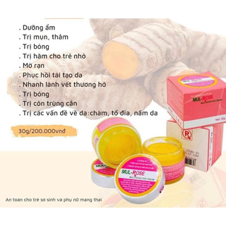 Kem nghệ Đa năng Mul rose 30g