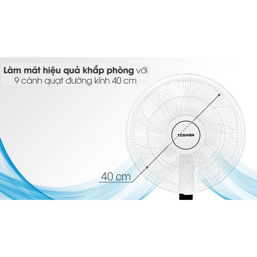 Quạt đứng Toshiba F-LSD30(W)VN - Công nghệ DC INVERTER - Bảo hành chính hãng 12 tháng [Hỏa tốc Hcm]