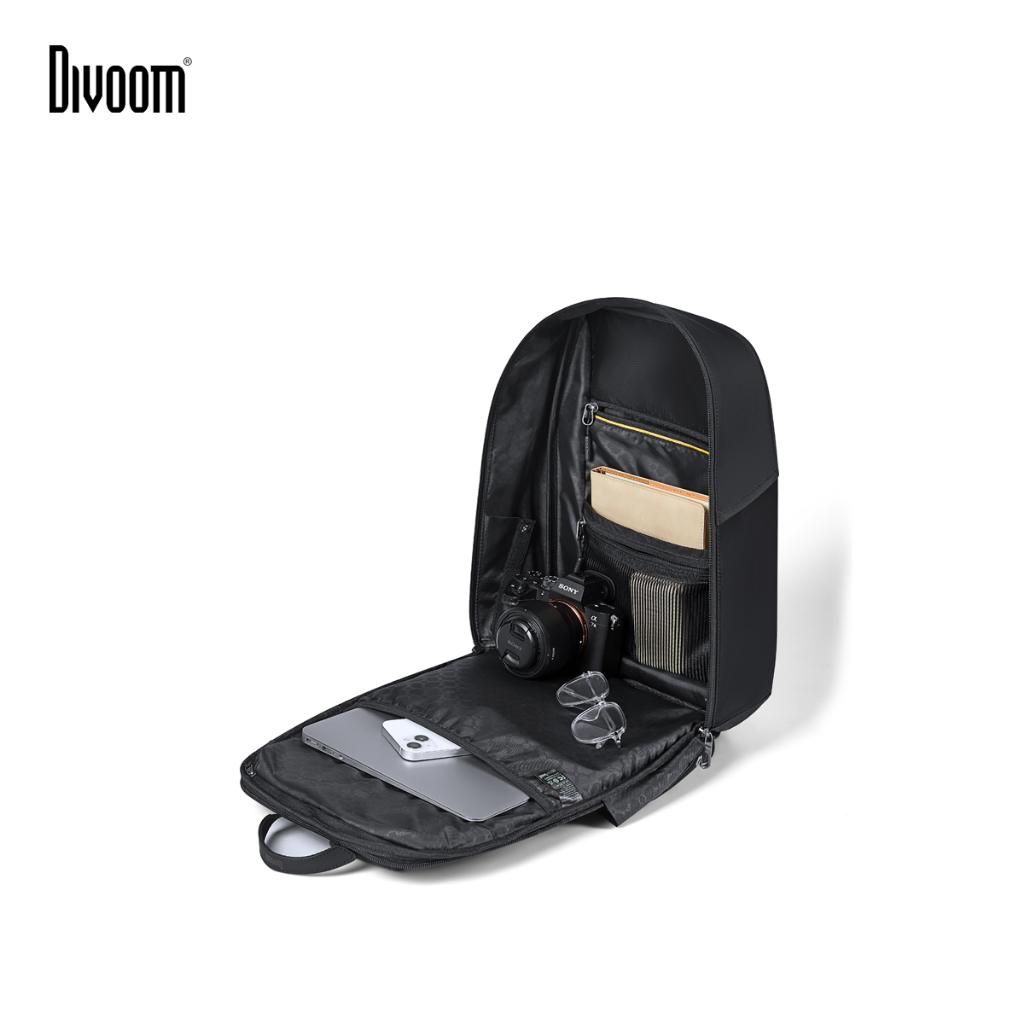 Ảnh Combo balo Divoom Cyberbag 64x64 pixel, màn hình LED hiển thị pixel art và thiết bị định vị ZFind Tag tương thích iOS 4