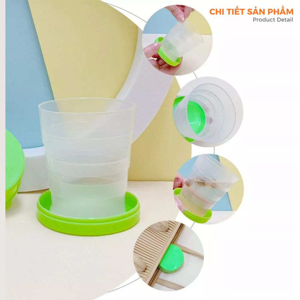 Cốc Nhựa Uống Nước Gấp Gọn Epvina Gift Dung Tích 150ml/300ml
