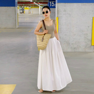 Chân Váy Linen Xếp Ly Miolady Dáng Xòe Khóa Sau – Nhẹ Mát Tôn Dáng Đi Làm Đi Chơi CV001