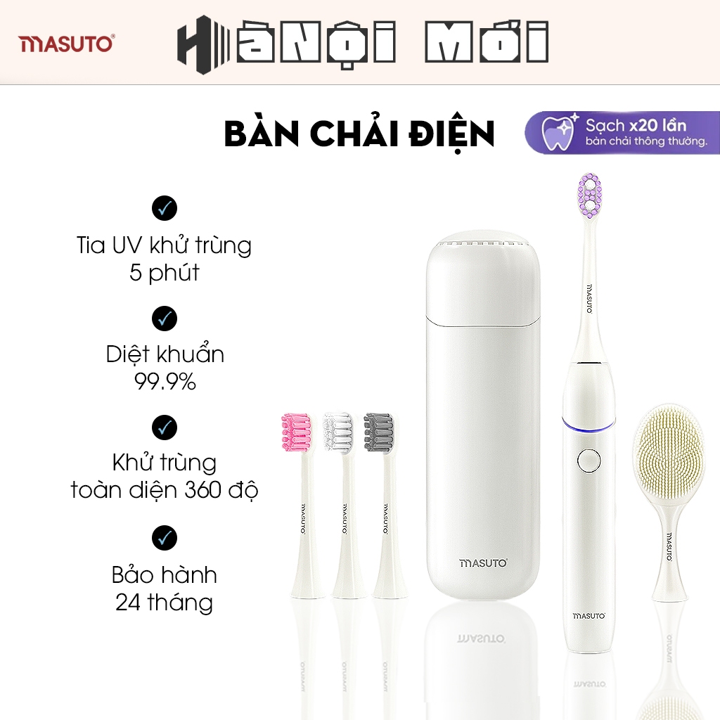 Bàn Chải Đánh Răng Điện Masuto HyperUVsonic Chính Hãng - Bàn Chải Điện ...