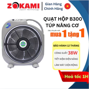 QUẠT HỘP ZOKAMI PN400 QUẠT TẢN CÁNH, [ Giảm giá 70% ] Quạt hộp ZOKAMI - Quạt tản cánh Chính Hãng