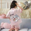 Đồ Bộ Mặc Nhà Cộc Tay Bé Gái Pijama Chất Vải Lụa Latin Cao Cấp Siêu Mềm, Mát