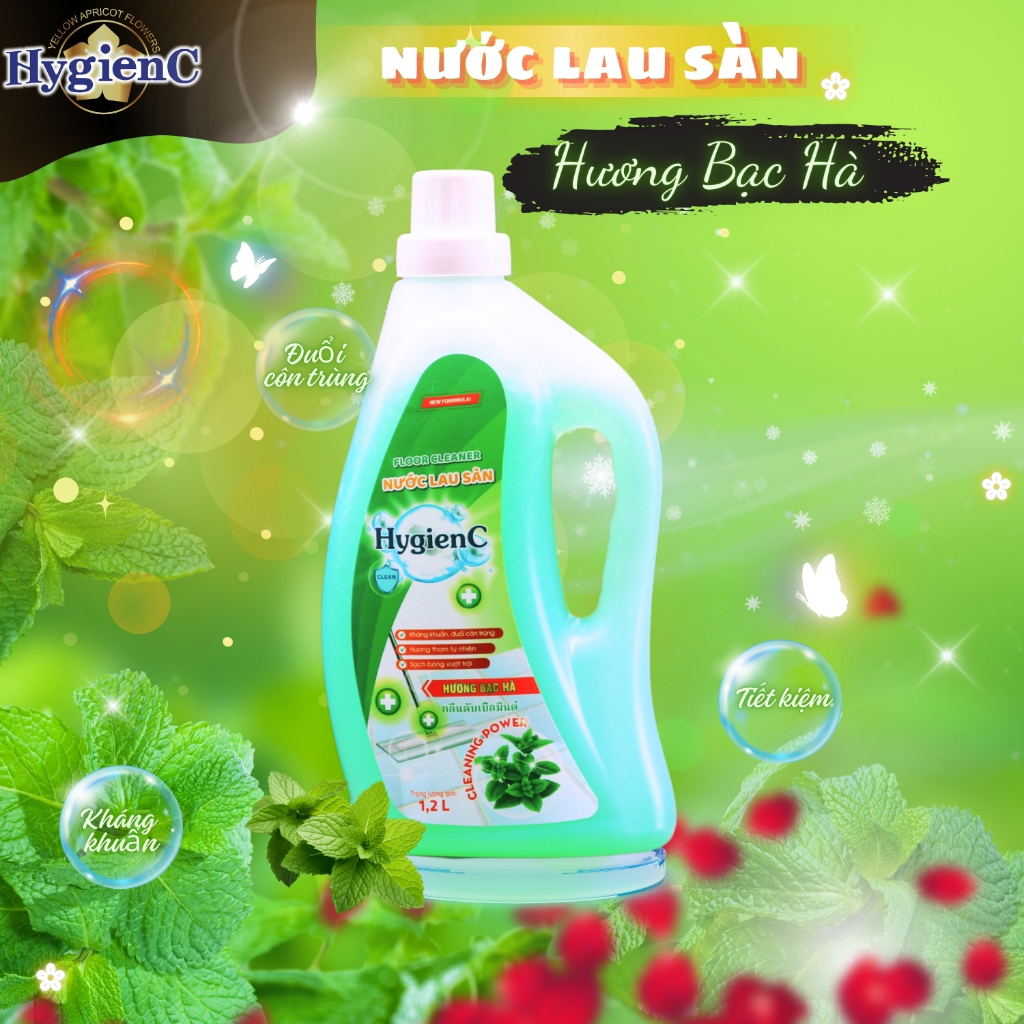 Ảnh Nước lau sàn nhà HygienC - Dung tích 1200ml Làm Sạch 3