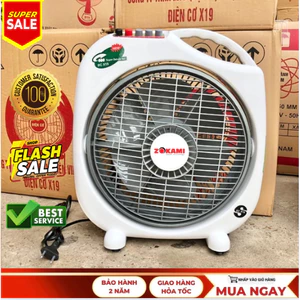 Quạt hộp ZOKAMI - Quạt tản cánh, Chính Hãng Quạt bàn đảo