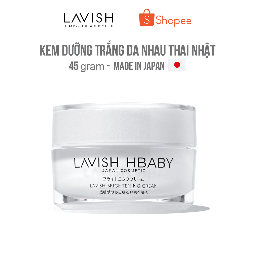 Ảnh Kem Dưỡng Trắng Da Nhau Thai Nhật Lavish Brightening Cream - 45g 2