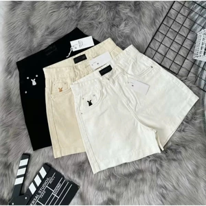 Quần short jean nữ CHAUZI thêu THỎ túi mặt trước sau vải jean mềm đẹp Women Pants QS818 Denim