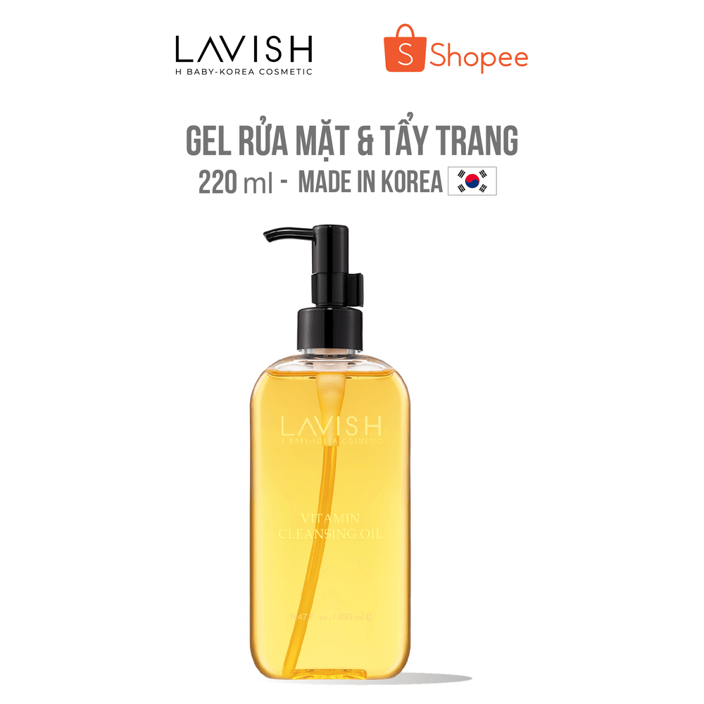 Ảnh Gel rửa mặt & tẩy trang Lavish H Baby 220ml 1