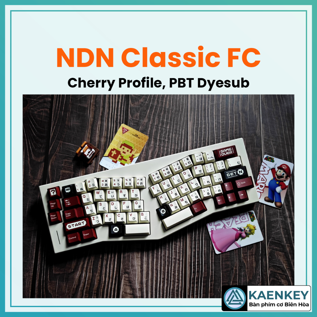 Keycap NDN Classic FC, PBT Dyesub, profile cherry cho bàn phím cơ ...