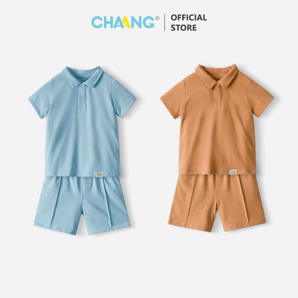 [CHAANG 24M-7Y] Bộ quần áo Polo cộc tay Bloom cho bé trai