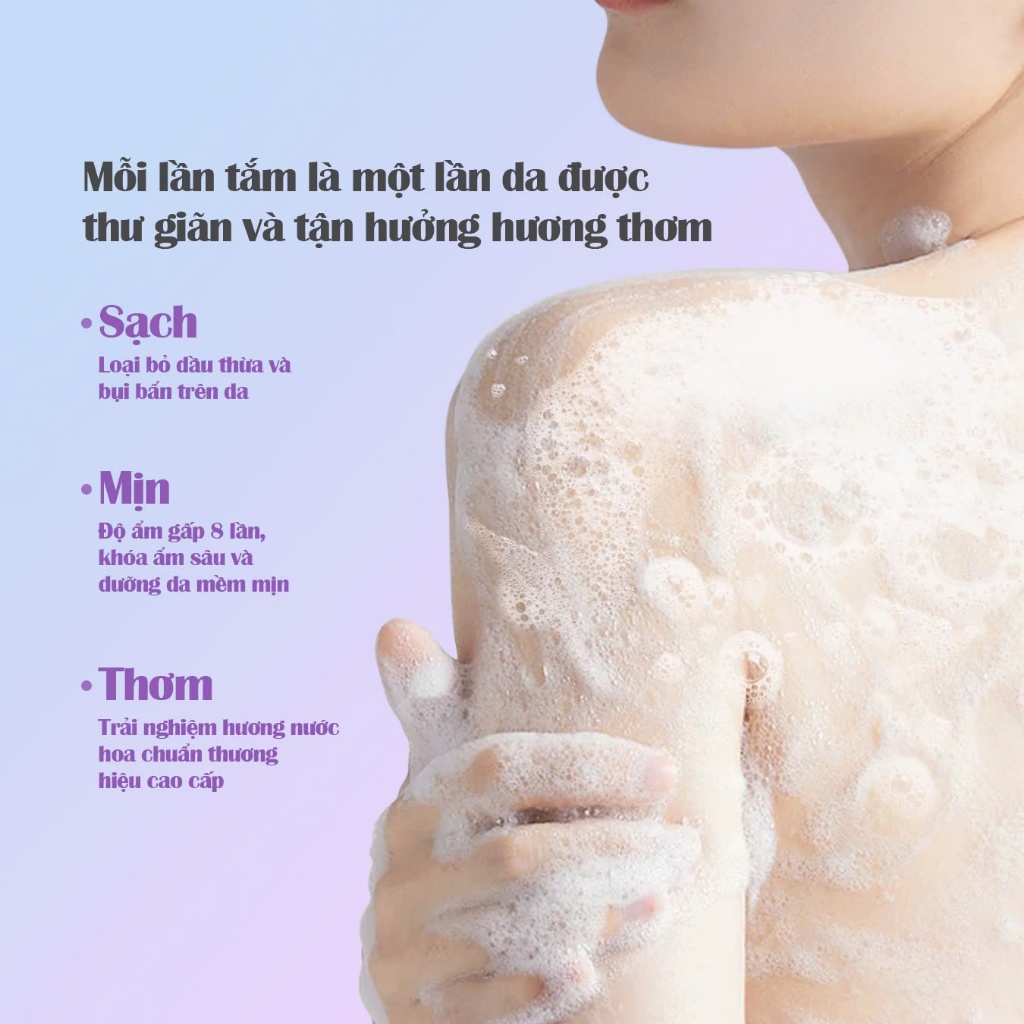 Ảnh [Mua 1 Tặng 1] Sữa Tắm Hương Nước Hoa Lan Tím Lilystar Lưu Hương Cao Cấp Dưỡng Ẩm Và Làm Sach Sâu Cho Cơ Thể Chai 300ml 1