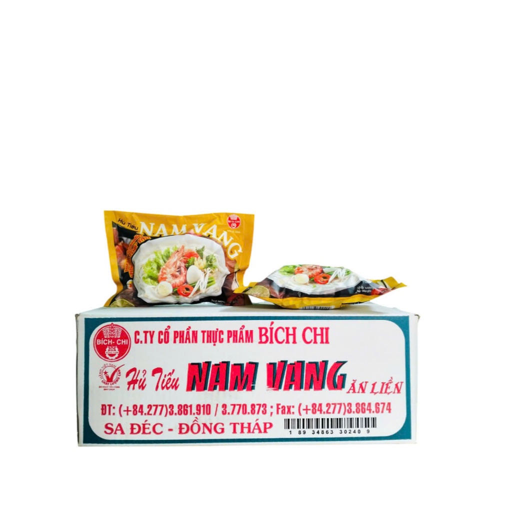 Thùng 30 gói Hủ Tiếu Nam Vang ăn liền hiệu Bích Chi 60gr x 30 gói