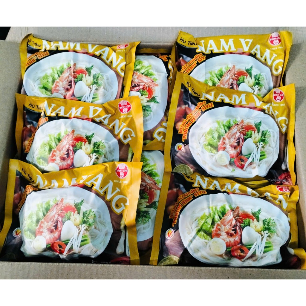 Thùng 30 gói Hủ Tiếu Nam Vang ăn liền hiệu Bích Chi 60gr x 30 gói