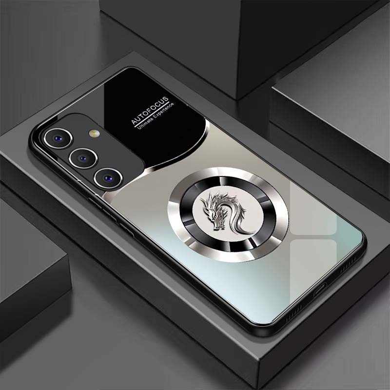 Ốp Lưng cho SAMSUNG A04S, A05S Mặt lưng kính cường lực, cao cấp Họa tiết