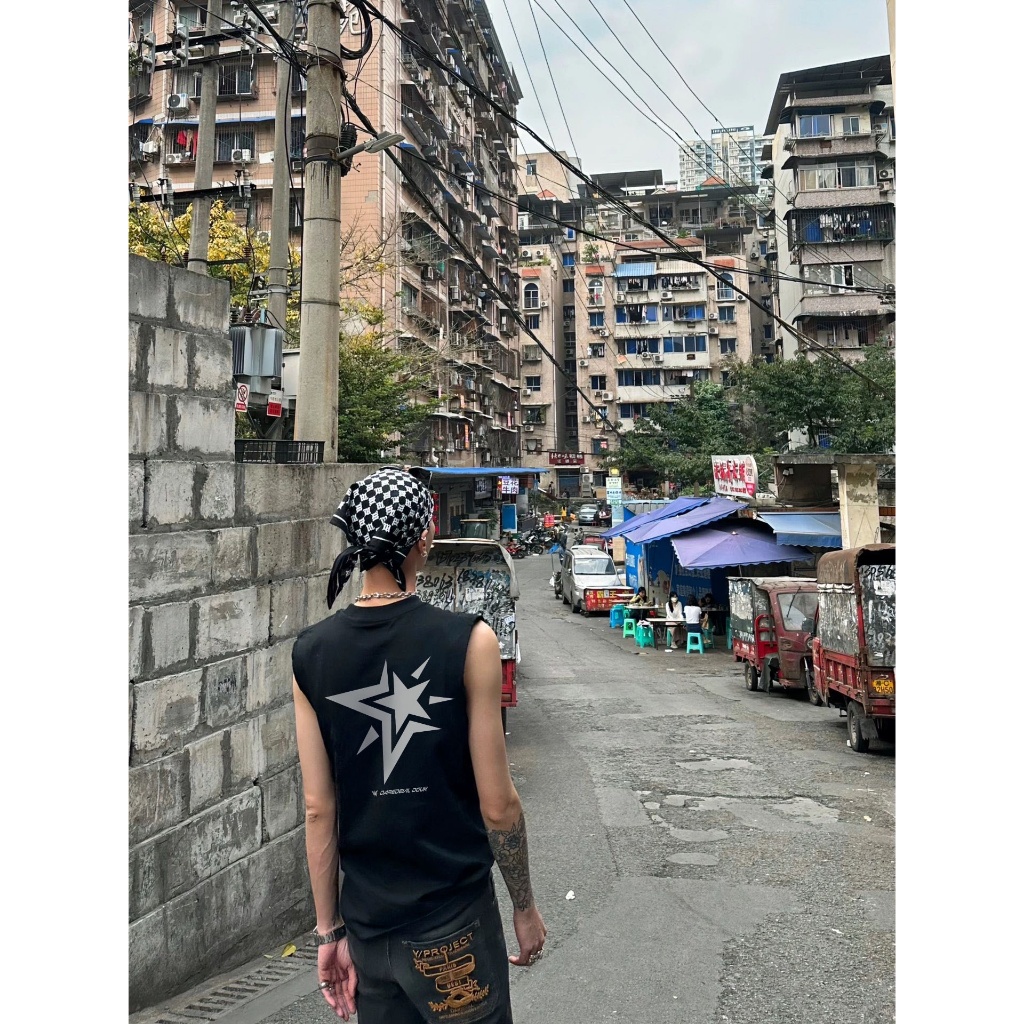 Áo Ba Lỗ Thể Thao Nam Nữ RedLabel In Họa Tiết "STAR", Áo Tanktop Sát Nách Nam Nữ Cotton Cá Tính TT46