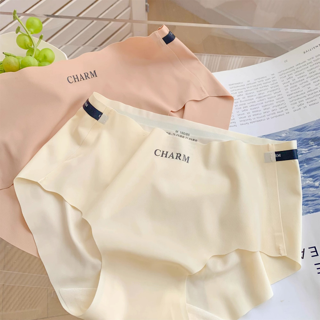 Sét 10 Quần Lót Nữ Quần Chíp Đúc Su Thun Lạnh Cạp Viền Sóng CHARM Cao Cấp Không Lộ Viền 200
