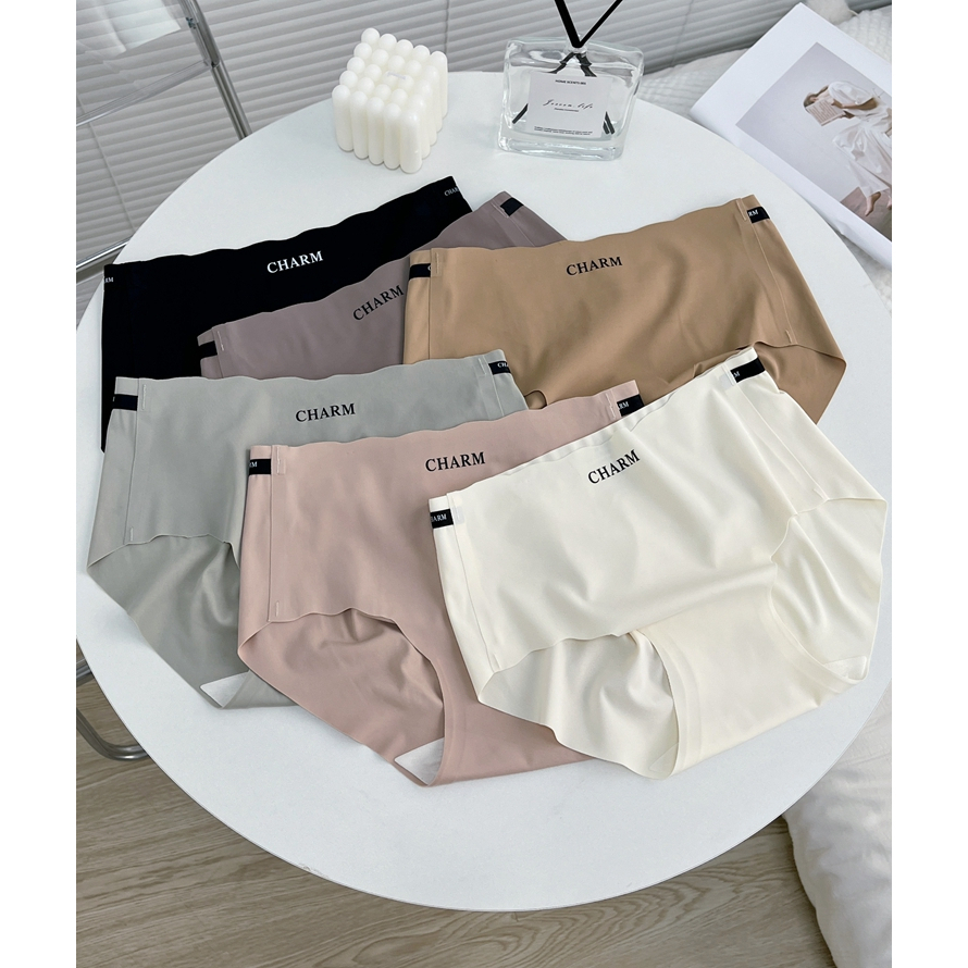Sét 10 Quần Lót Nữ Quần Chíp Đúc Su Thun Lạnh Cạp Viền Sóng CHARM Cao Cấp Không Lộ Viền 200