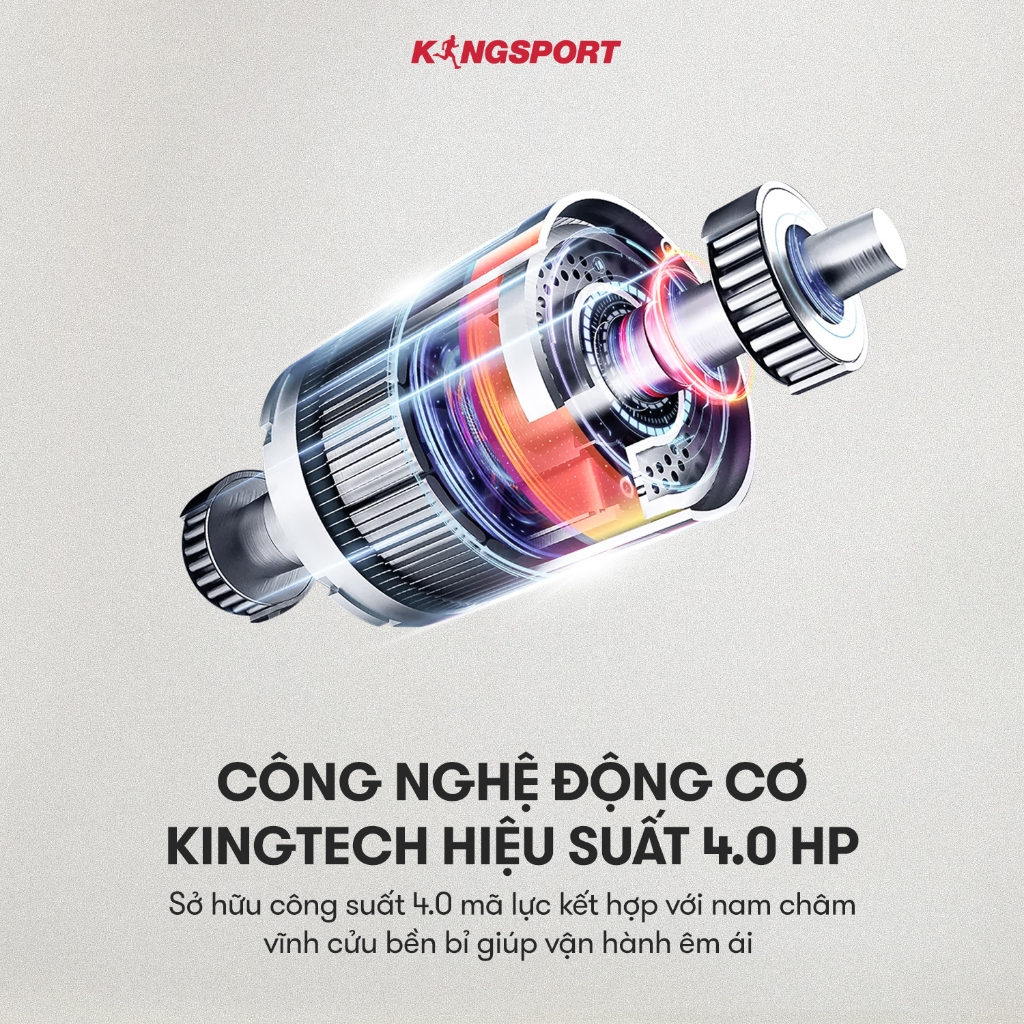 CHỈ GIAO MIỀN NAM | Máy chạy bộ KINGSPORT KS-2058 đa năng, nâng dốc tự động 18%, tốc độ tối đa 18km/h