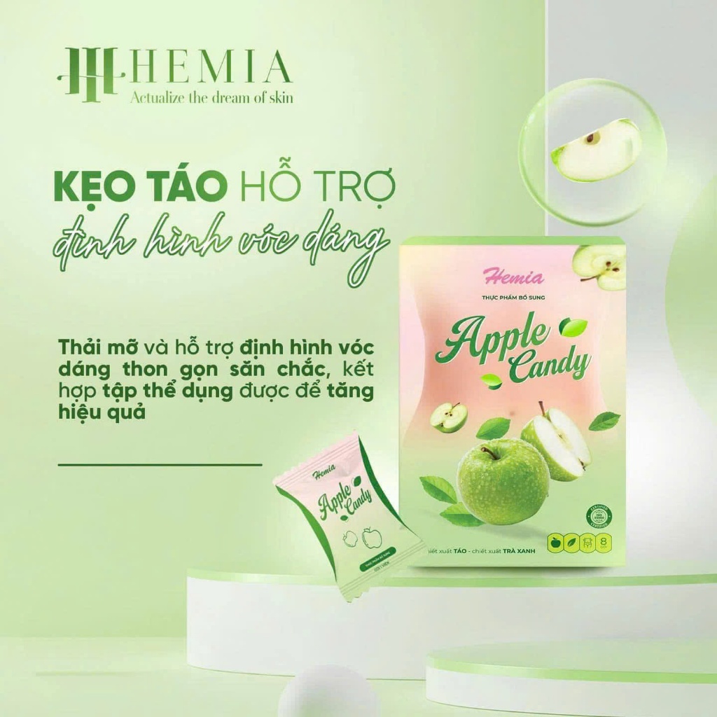 Ảnh Kẹo Táo giảm cân HEMIA thành phần thiên nhiên, an toàn 2
